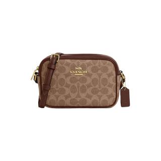 COACH Jamie 21经典老花涂层帆布皮革徽标单肩包