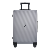 爱华仕 OIWAS斜杠青年行李箱24英寸大容量男女拉杆箱密码旅行箱静音轮 月雾灰 24英寸 -托运箱 5-10天中途出行