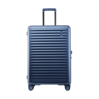 愛可樂 ECHOLAC 防刮耐磨旅行箱大容量万向轮行李箱密码箱托运箱PC183-T蓝色24吋