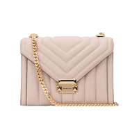 MICHAEL KORS 迈克·科尔斯 WHITNEY系列 女士小号链条皮质单肩包 30F8GXIL1T187 柔粉色