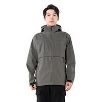 BLACKICE 黑冰 23新品黑冰户外休闲连帽软壳上衣男防风防泼耐磨保暖拉链外套2507