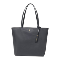 哈吉斯(HAZZYS)女装女包单肩包素色轻巧大容量单肩包ALKS2FBSE03 黑色BK 00