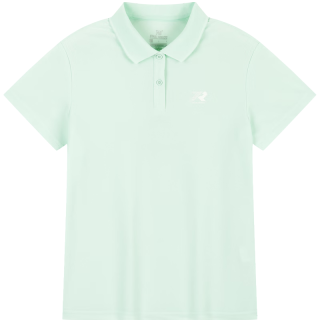 361° 女翻领休闲运动速干polo衫 662424130H-5 微波绿