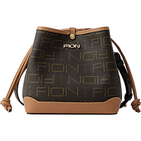 2024经典老花抽绳水桶包女士单肩包斜挎包背提包