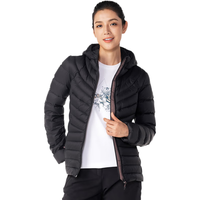 迪卡侬（DECATHLON）羽绒服冬户外加厚长款连帽运动短款羽绒内胆外套MT500 女款经典黑 M