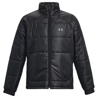 安德玛（Under Armour）UA 男子秋冬训练运动棉服外套 1380871 001黑色 M 