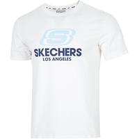 斯凯奇（Skechers）T恤男士女士 薄款夏新款情侣上衣服篮球运动潮流宽松圆领纯棉短袖 L122U199-0074 XS
