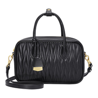 蔻一（Cnoles）包包女包轻奢侈保龄球斜挎包手提包520 黑色-实用走心