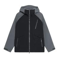 LI-NING 李宁 万龙甲冲锋衣丨防暴雨登山外套男女秋冬户外露营夹克AFDT825 黑色-1 L