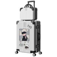 杰西度 ZECEDO行李箱女20寸动漫五条悟旅行登机拉杆箱密码铝框皮箱男