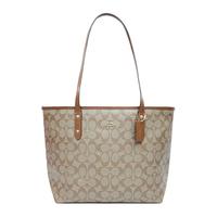 COACH 蔻驰 女士PVC单肩托特包 F58292 IME74 卡其棕 大号