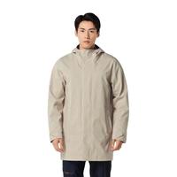 迪卡侬 夹克中长款户外防风登山外套帆船ODT2浅白垩灰M-4715007