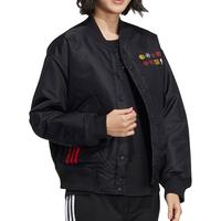 阿迪达斯 (adidas)NEO女子棒球领保暖运动棉衣外套 HM7484 A/XL码