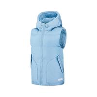 361°女装冬季羽绒服马甲361冬保暖运动外套女 豆灰蓝 2XL