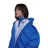 adidas阿迪达斯三叶草马思纯同款女装秋冬短款运动保暖棉服 鸟羽蓝 A/M