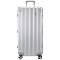 新秀丽 镁铝合金铝框拉杆箱Samsonite/万向轮行李箱男女旅行箱登机箱 DB3 银色 30英寸
