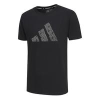 adidas 纯棉透气 白色 S 运动T恤