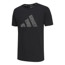 adidas 纯棉透气 白色 S 运动T恤
