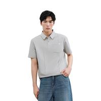 太平鸟男装 【POLO清仓】POLO衫合集夏季休闲翻领短袖t恤商务体恤 口袋设计 蓝灰色 BACOF2399 L