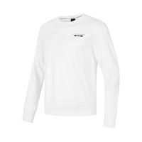 斯凯奇【柔软舒适】秋冬男女同款卫衣针织套头卫衣长袖打底衣 亮白色/0019 L