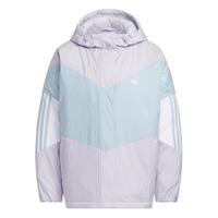 adidas 阿迪达斯 三叶草女装冬季530蓬运动保暖连帽鸭绒羽绒服 浅紫/青色 A/L