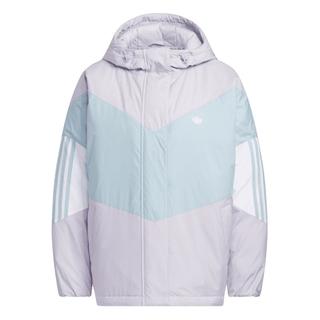 adidas 阿迪达斯 三叶草女装冬季530蓬运动保暖连帽鸭绒羽绒服 浅紫/青色 A/L