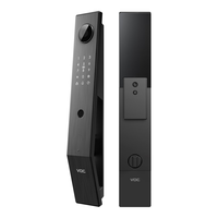 VOC智能门锁掌静脉指纹锁密码锁电子锁C级锁芯实时监控防盗入户门锁 K7【掌静脉解锁+支持米家APP】