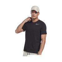 Reebok锐步男子TEE经典百搭简约修身室内训练黑色短袖T恤 H46603 S