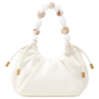 CHARLES & KEITH CHARLES&KEITH波光露珠手提包单肩包水桶包包女包CK2-10270879 Cream奶白色 S