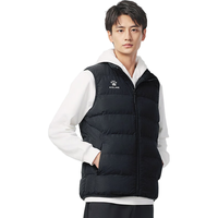 卡尔美(KELME)运动棉马甲男士坎肩秋冬保暖通勤运动防寒背心无袖棉袄 黑色 M