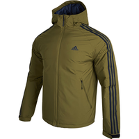 阿迪达斯 （adidas） 男装羽绒服 2023冬运动服保暖时尚宽松连帽户外时尚训练上衣 HN2120/晒图退10 L/180/100A