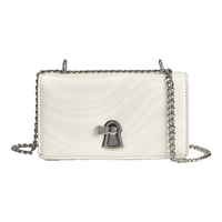 星期六（St&Sat）【出清】斜挎包女式2025百搭时尚小方包单肩包链条包 米白