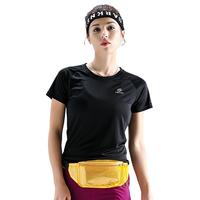 探拓(TECTOP) 速干t恤男轻薄透气圆领短袖弹力舒适跑步运动上衣 女款黑色 XL