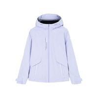 安踏【张雨霏同款】中国甲单层冲锋衣 女秋防风防水户外外套162437603 浅香紫-1 XS (女155)