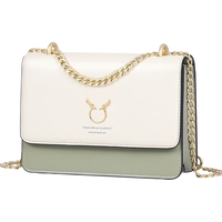 薇妮 VINEY 牛皮单肩包女时尚包包女包百搭斜挎包通勤ck风小方包链条包