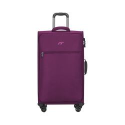 INTERNATIONAL TRAVELLER 英国IT拉杆箱登机旅行箱万向轮超轻行李箱20英寸软布箱1191紫色