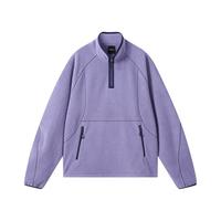 迪卡侬SPW运动卫衣男女同款秋季保暖半拉链上衣摇粒绒运动服SAX3