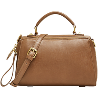 百思图2024冬季简约通勤小方包单肩斜挎包女X3512DX4 棕色 均码