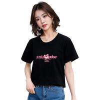La Chapelle拉夏贝尔2025年夏季纯棉短袖t恤女显瘦正肩小个子上衣TK-私域
