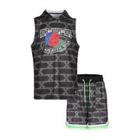 特步 XTEP篮球服运动套装男冰丝薄款球服大码球衣球裤两件套
