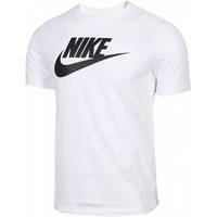 耐克(NIKE)女装短袖男装 夏季运动服跑步透气休闲宽松上衣女T恤休闲短袖 红色大勾/全棉材质/偏大/晒图-5 XL/180/96A