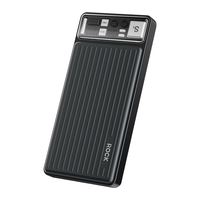 ROCK充电宝自带线移动电源PD20W快充容量10000毫安小米华为苹果可上飞机小巧便携储能户外电源