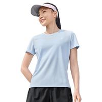 XTEP特步短袖女子运动T恤夏季速干吸湿排汗冰丝运动 清水蓝 L