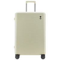 愛可樂 ECHOLAC 可扩容行李箱框架拉杆箱万向轮旅行箱抗压防撞PC278SA燕麦白24吋 24英寸 //高强度框架