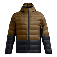 安德玛（UNDERARMOUR）秋冬Echo男子轻质短款运动休闲鸭绒羽绒服1385840 郊狼棕498 XL