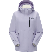 PELLIOT 伯希和 通用三合一冲锋衣 12340106 丁香紫-女 M