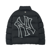 MLB 羽绒服男女情侣保暖时尚胶印镂空休闲羽绒服3ADJB0436-50BKS-M