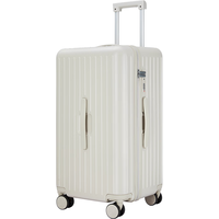 Carany 卡拉羊 行李箱20英寸大容量拉杆箱男女登机云朵魔方体旅行箱CX8119燕麦灰