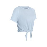 迪卡侬运动罩衫夏季女士跑步T恤时尚透气绑带上衣瑜伽服SAT4