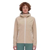 猛犸象(MAMMUT)Ultimate Comfort 女子户外防风弹力夹克上衣外套含羊毛软壳衣软 卡其色 XS